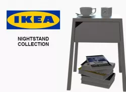 IKEA nightstands collection 3D model