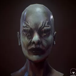 Inmortal mask Low-poly  3D model