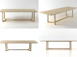 Jiff dining tables 3D model
