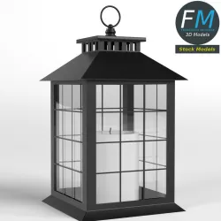 Lantern with Candle 2 3D model