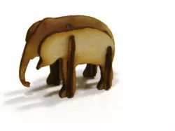 LaserCut - 3D Puzzle Elephant