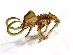 LaserCut - 3D Puzzle Mammoth