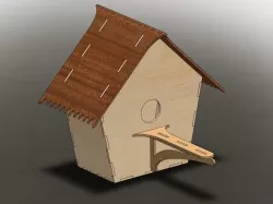 LaserCut - Bird House 1v2