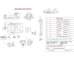 machine vice parts