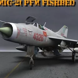 MiG-21 PFM Fishbed F for Poser 3D model