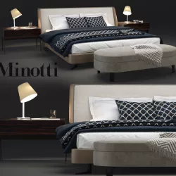 Minotti Spencer Bedroom set 3D model