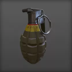 Mk2 Grenade 3D model Low-poly  3D model