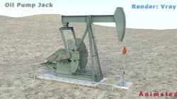 Oil Pump Jack 3D model