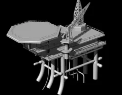 Oil Rig 3D model