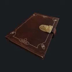 Old Book pbr Low-poly  3D model