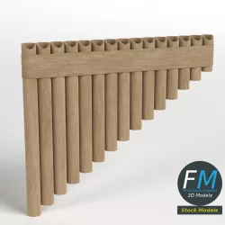Pan Flute 3D model