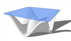 Parabolic table 3D model