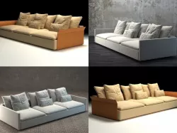 Resort sofa 3D model