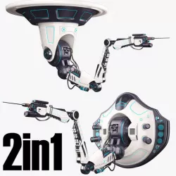 Robotic Arm 02 Set 3D model