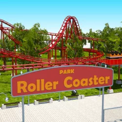 Roller Coaster Park 3D model