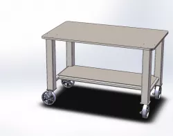 Rolling Work/Weld Table