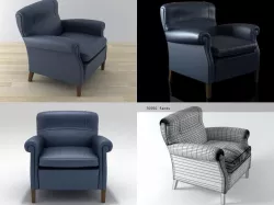 Romance armchair 3D model