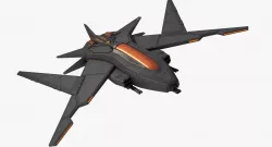 Sci Fi Fighter Jet 3D model