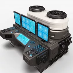 Sci Fi Lab Computer 3D model