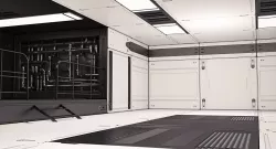 Sci Fi Lab Interior 3D model