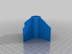 Simple model rocket tail fins