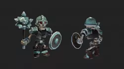 Skeleton Minion Animations Low-poly  3D model