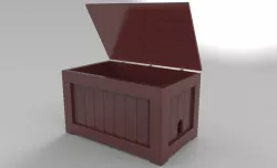 Small Ice chest wood box