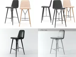 Spine barstool 3D model