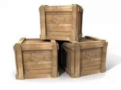 Stack of Simple Crates 3D model
