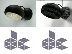 Stand Alone Wall lamp 3D model