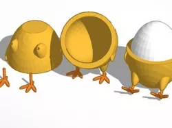Standing/Sitting Chick Egg Cup