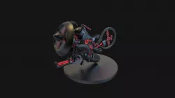 SteamPunk MotorCycle Concept Motor Cycle Vehicle 3D model