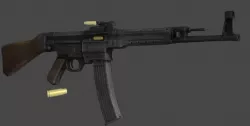 STG44 - Retopologized WW2 Scan Low-poly  3D model