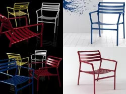 Straw lounge chair 3D model