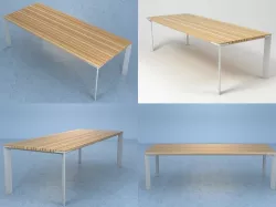 Sunset dining table 3D model