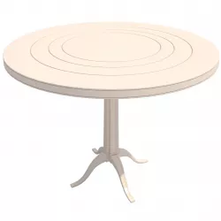 Table-003 Charles Round Dining Table 3D model