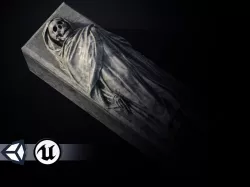Tomb - Skeleton Sarcophagus - PBR and Game Ready Low-poly  3D model