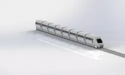 Train with railroad