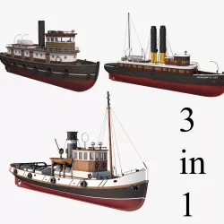 Tugboat Collection 3D model