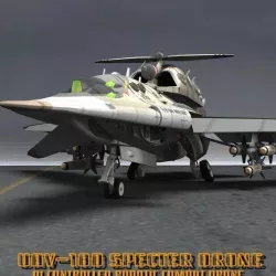 UAV-18 Specter Drone for Poser 3D model