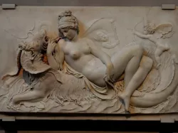 Venus Reclining on a Sea Monster with Cupid and a Putto