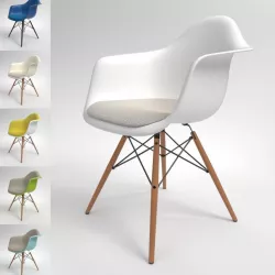 Vitra Eames Plastic Armchair DAW Blender Cycles 3D model