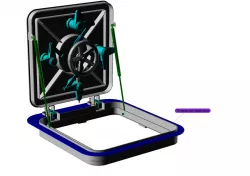 Watertight steel hatch (flush)