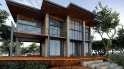 Wooden house 3D model