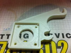 Y motor bracket with recessed motor.