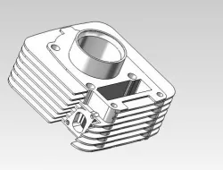 125 cc Motorcycle engine block