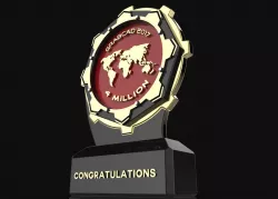 4 Million GRABCAD Trophy