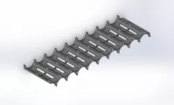 9x2  - 18650 Cell diagonal side holder