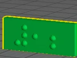 Braille numbers, 1-12 in Nemeth code with number sign