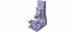 CAD model 5 axis CNC machine(HSM600-C)